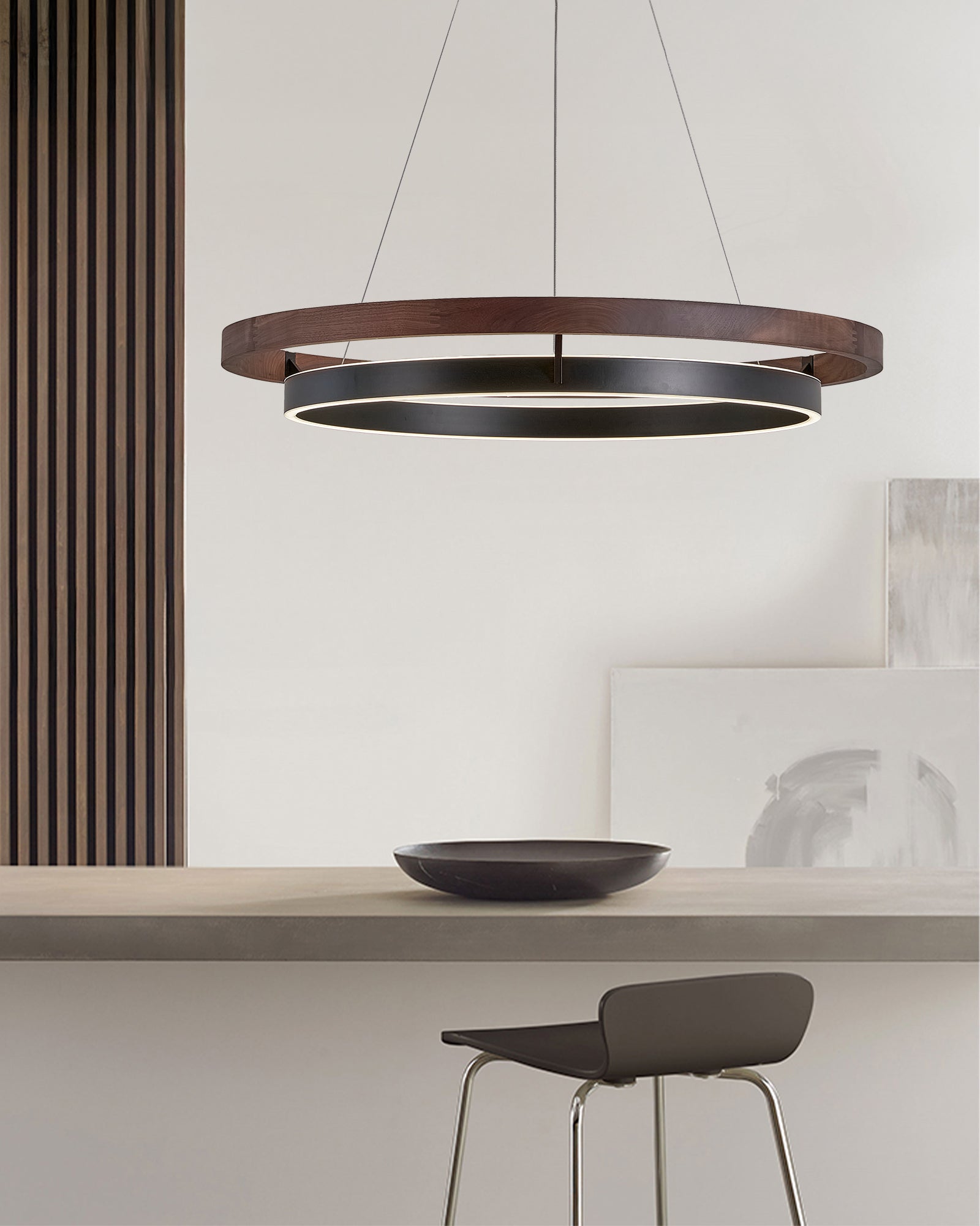 WOMO Circular Led Wood Chandelier-WM2492