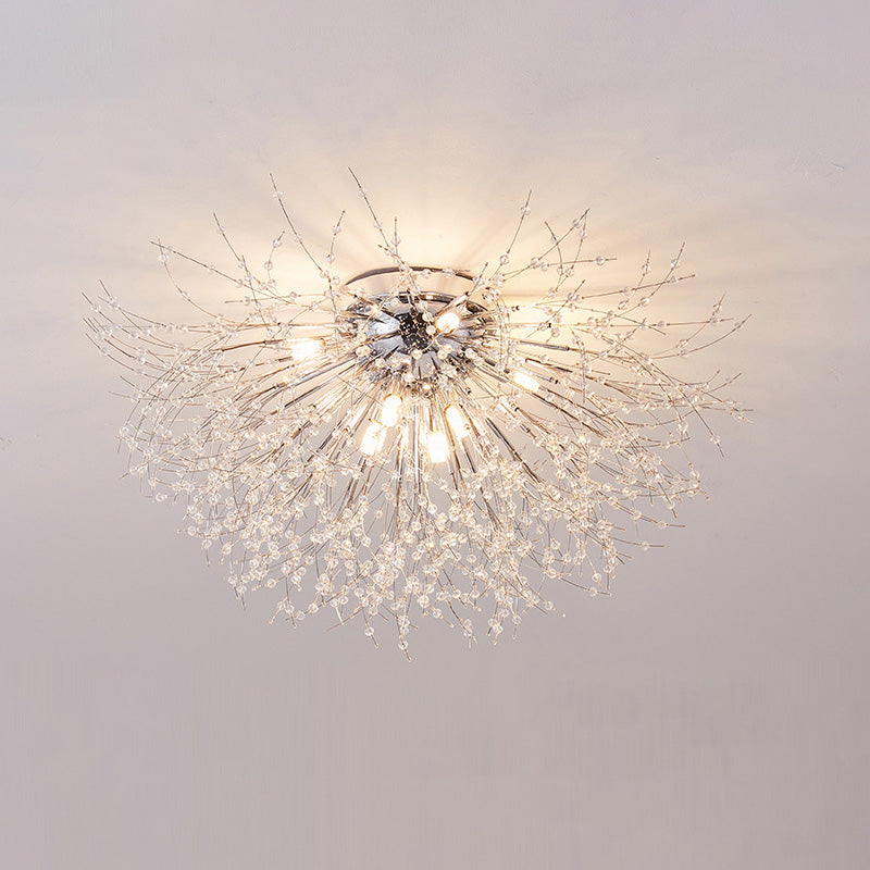 WOMO Dandelion Crystal Flower Ceiling Light-WM1014