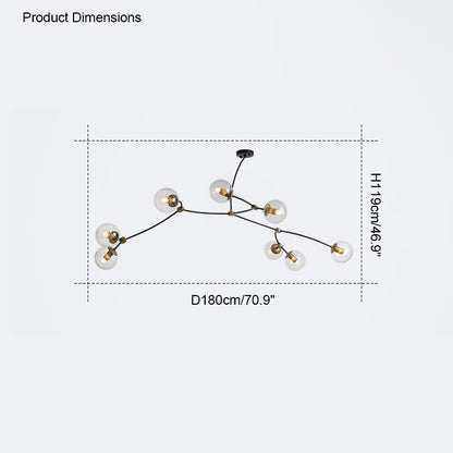 WOMO Branching Bubble Chandelier-WM2141