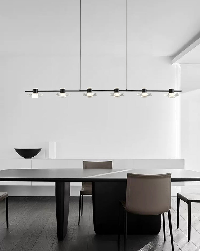 WOMO Black Linear Chandelier-WM2222