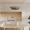 WOMO Circular Wood Led Chandelier-WM2492 thumbnail