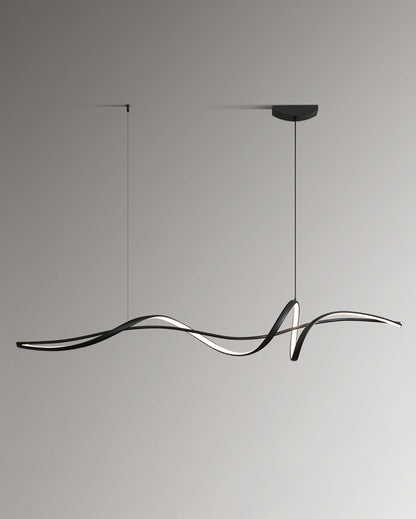 WOMO Black Spiral Led Pendant Light-WM2299