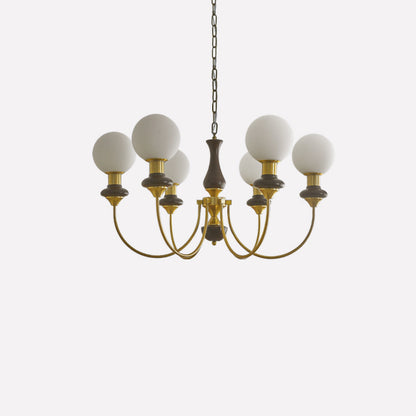 WOMO Swoop Arm Globe Chandelier-WM2378