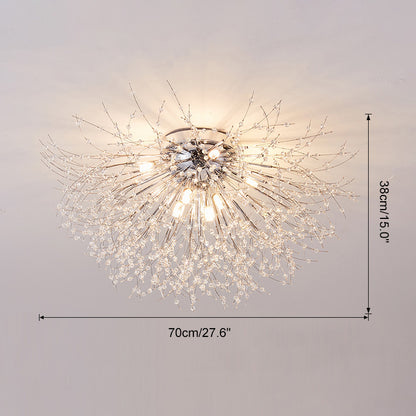 WOMO Dandelion Crystal Flower Ceiling Light-WM1014