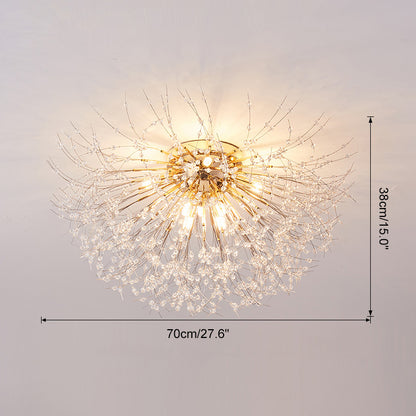 WOMO Dandelion Crystal Flower Ceiling Light-WM1014