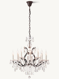 WOMO Candelabra Crystal Chandelier - Rococo