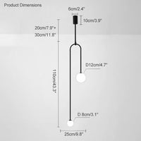 WOMO 2-Globes Pendant Light-WM2045