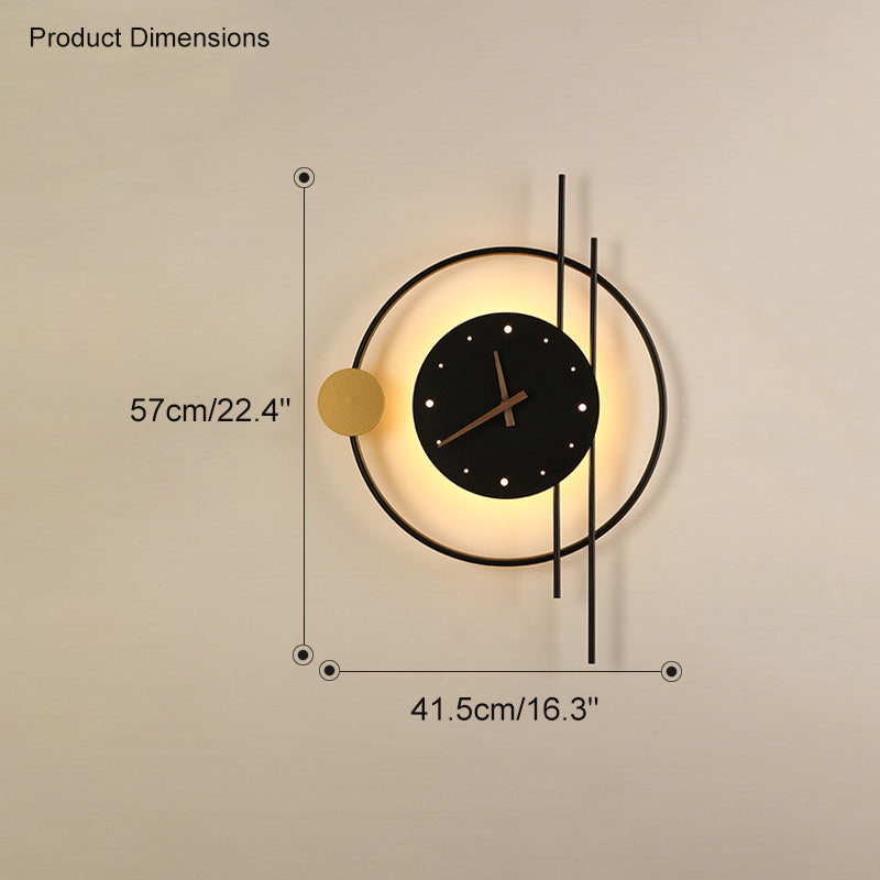 WOMO Wall Clock with Led Light-WM6000