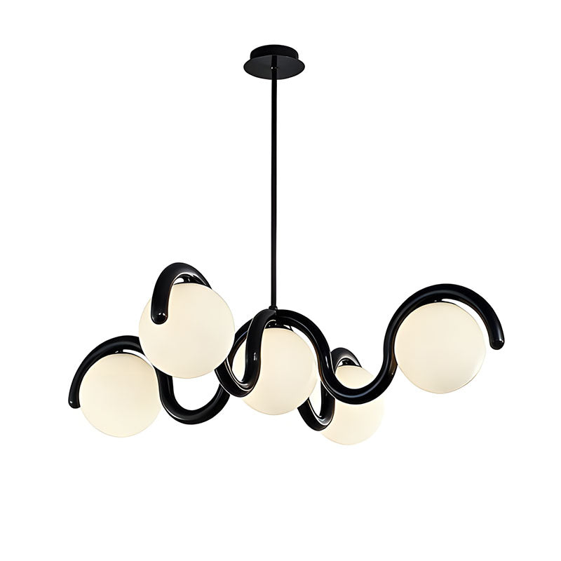 WOMO Minimalist Wave Glass Chandelier-WM3210
