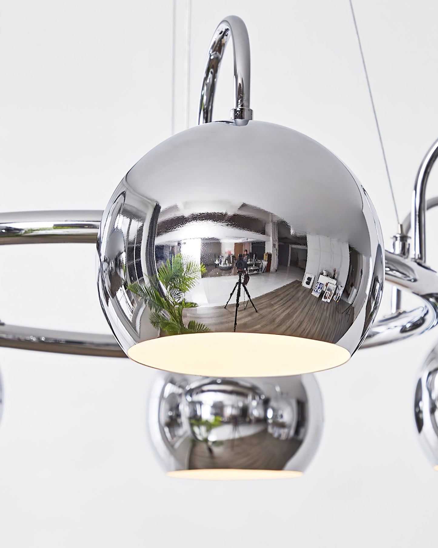 WOMO Chrome Globe Chandelier-WM2720