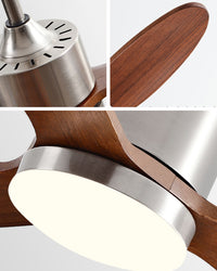 WOMO Mid Century Modern Ceiling Fan Lamp-WM5204