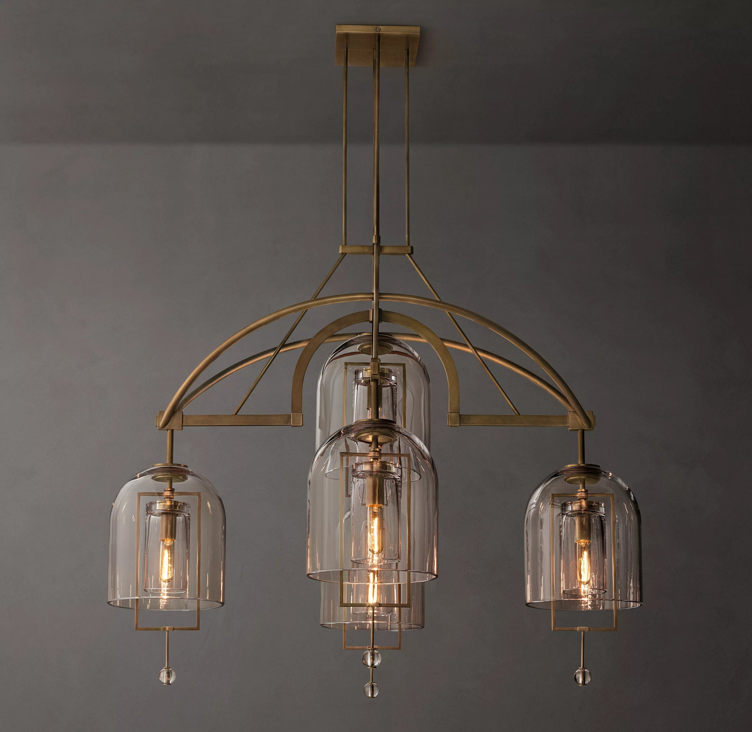 WOMO Bell Glass Chandelier - Fulcrum