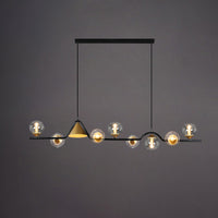 WOMO Linear Glass Globe Chandelier-WM2257