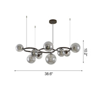 WOMO Colored Glass Ball Chandelier-WM2253