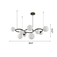WOMO Colored Glass Ball Chandelier-WM2253