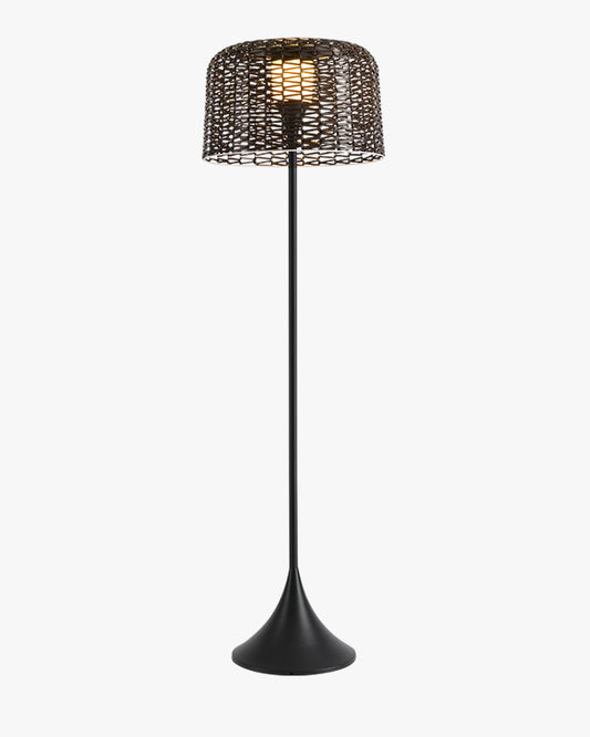 WOMO Solar Rattan Floor Light-WM9011