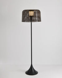 WOMO Solar Rattan Floor Light-WM9011