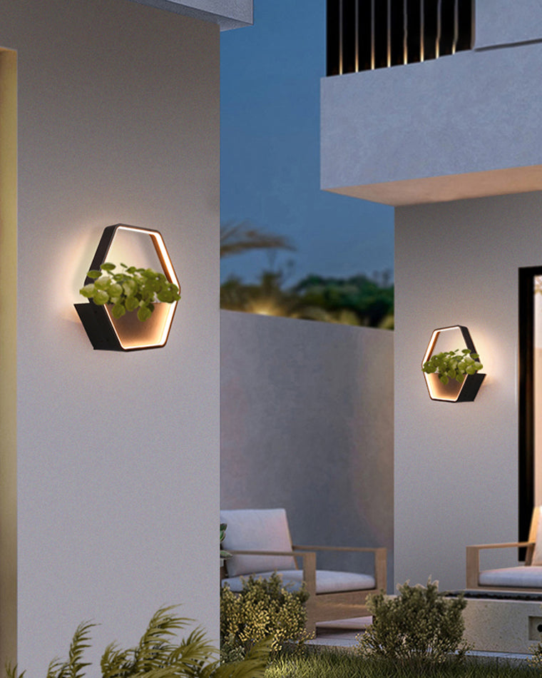 WOMO Outdoor Plant Wall Light-WM9013