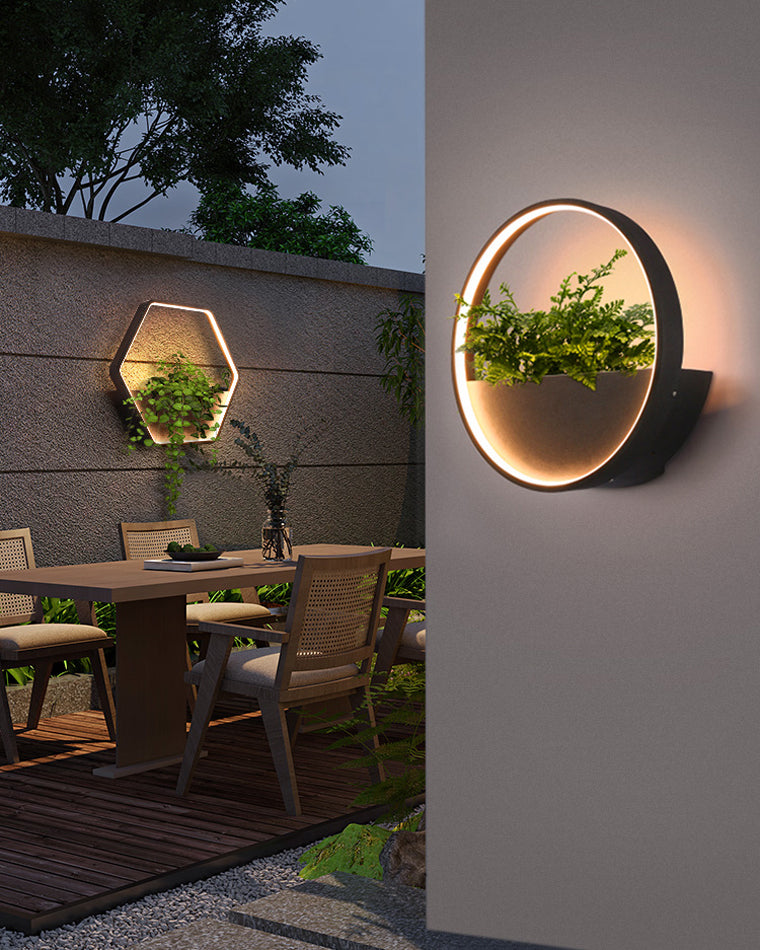 WOMO Outdoor Plant Wall Light-WM9013