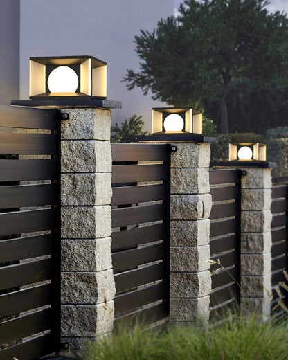 WOMO Solar Fence Post Light-WM9018