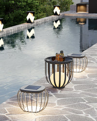 WOMO Solar Bench Floor Light-WM9019
