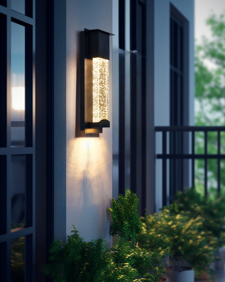 WOMO Outdoor Seeded Glass Wall Light-WM9024