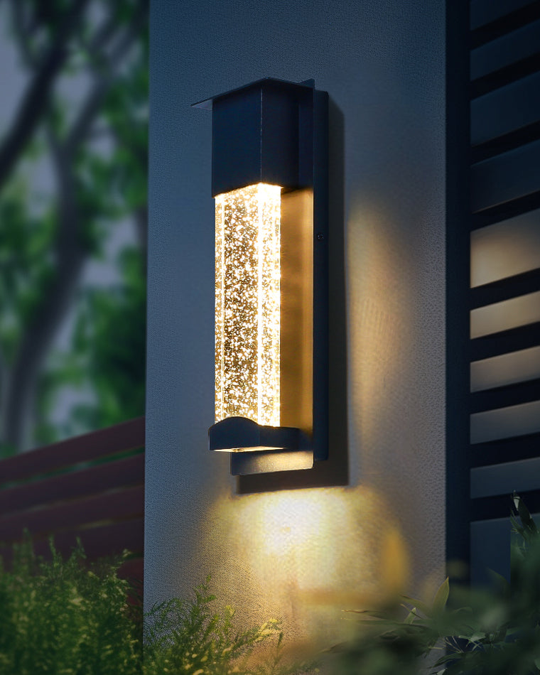 WOMO Outdoor Seeded Glass Wall Light-WM9024