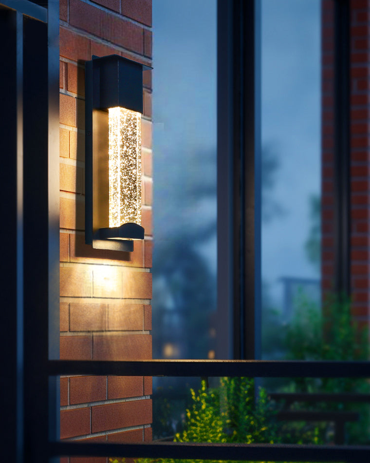 WOMO Outdoor Seeded Glass Wall Light-WM9024