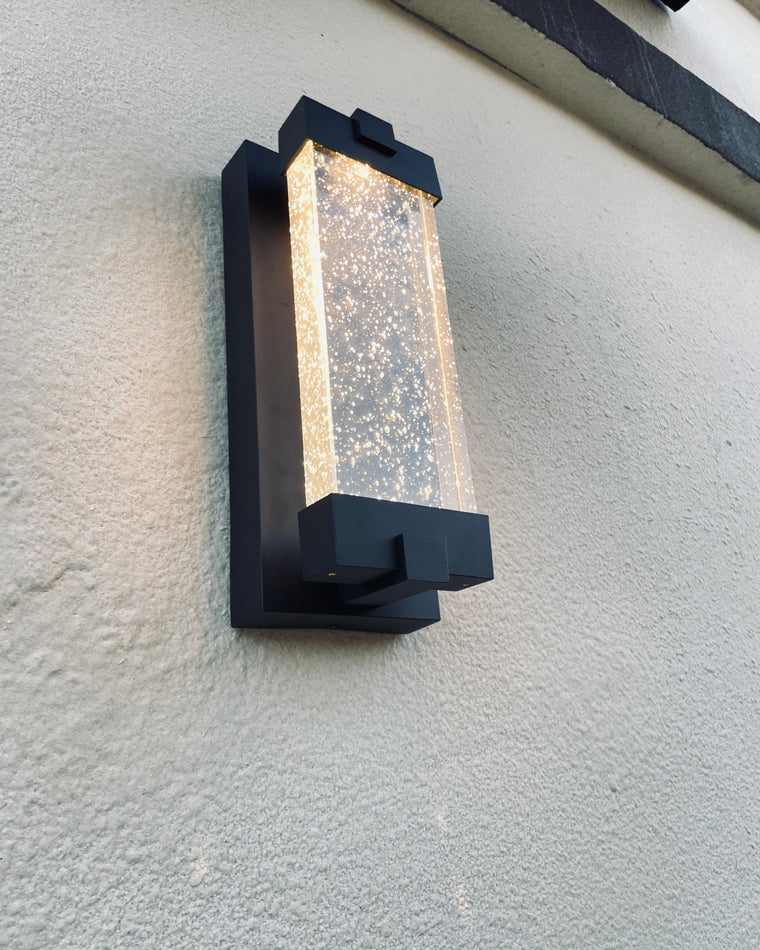 WOMO Outdoor Seeded Glass Wall Light-WM9024