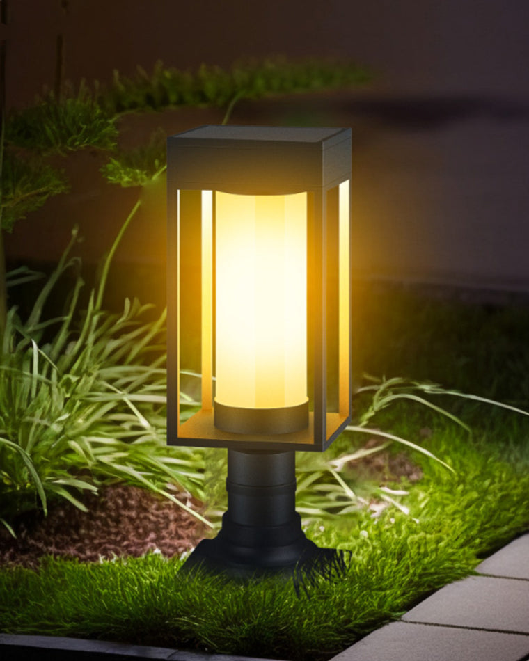 WOMO Solar Pathway Bollard Light-WM9026