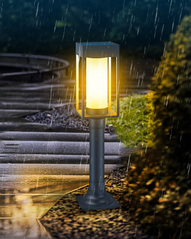 WOMO Solar Pathway Bollard Light-WM9026