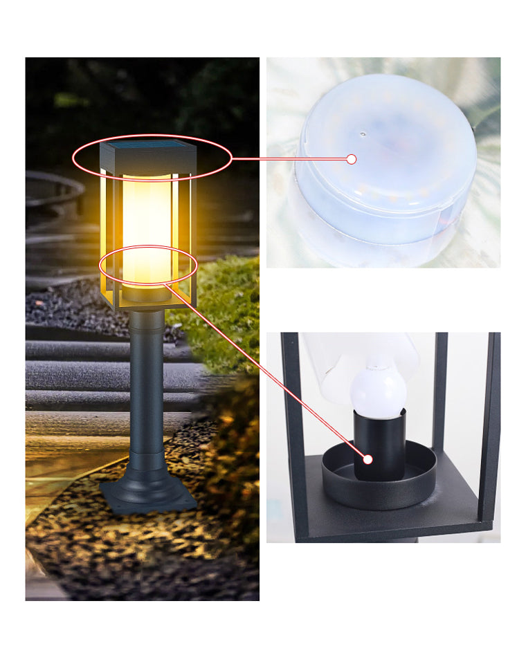 WOMO Solar Pathway Bollard Light-WM9026