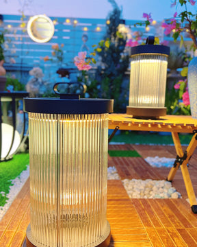 WOMO Solar Pleated Glass Lantern-WM9043