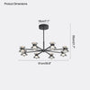 WOMO 6/8/10 Light Black Brass Chandelier-WM2226 thumbnail