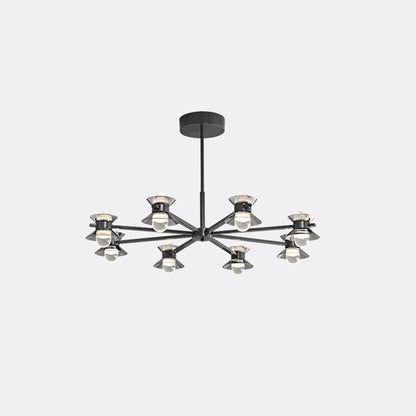 WOMO 6/8/10 Light Black Brass Chandelier-WM2226