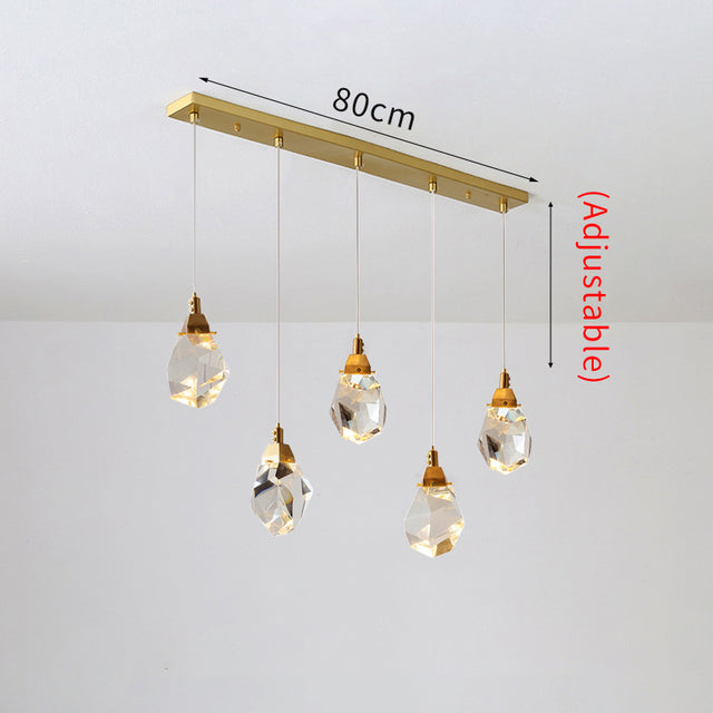 WOMO Rock Crystal Rain Chandelier-WM2189