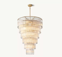 WOMO Crystal Rod Tiered Chandelier - Amadeo