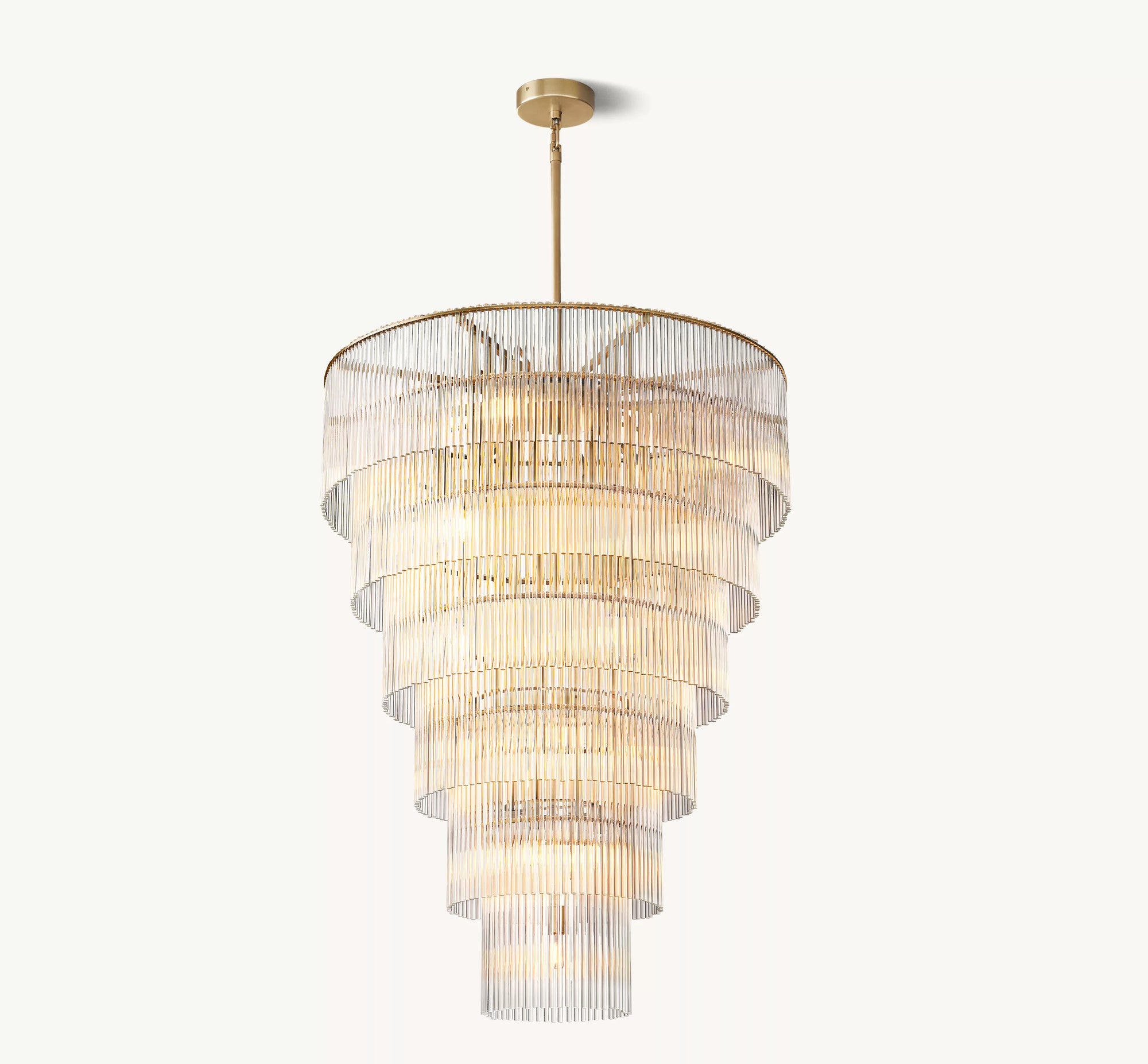WOMO Crystal Rod Tiered Chandelier - Amadeo