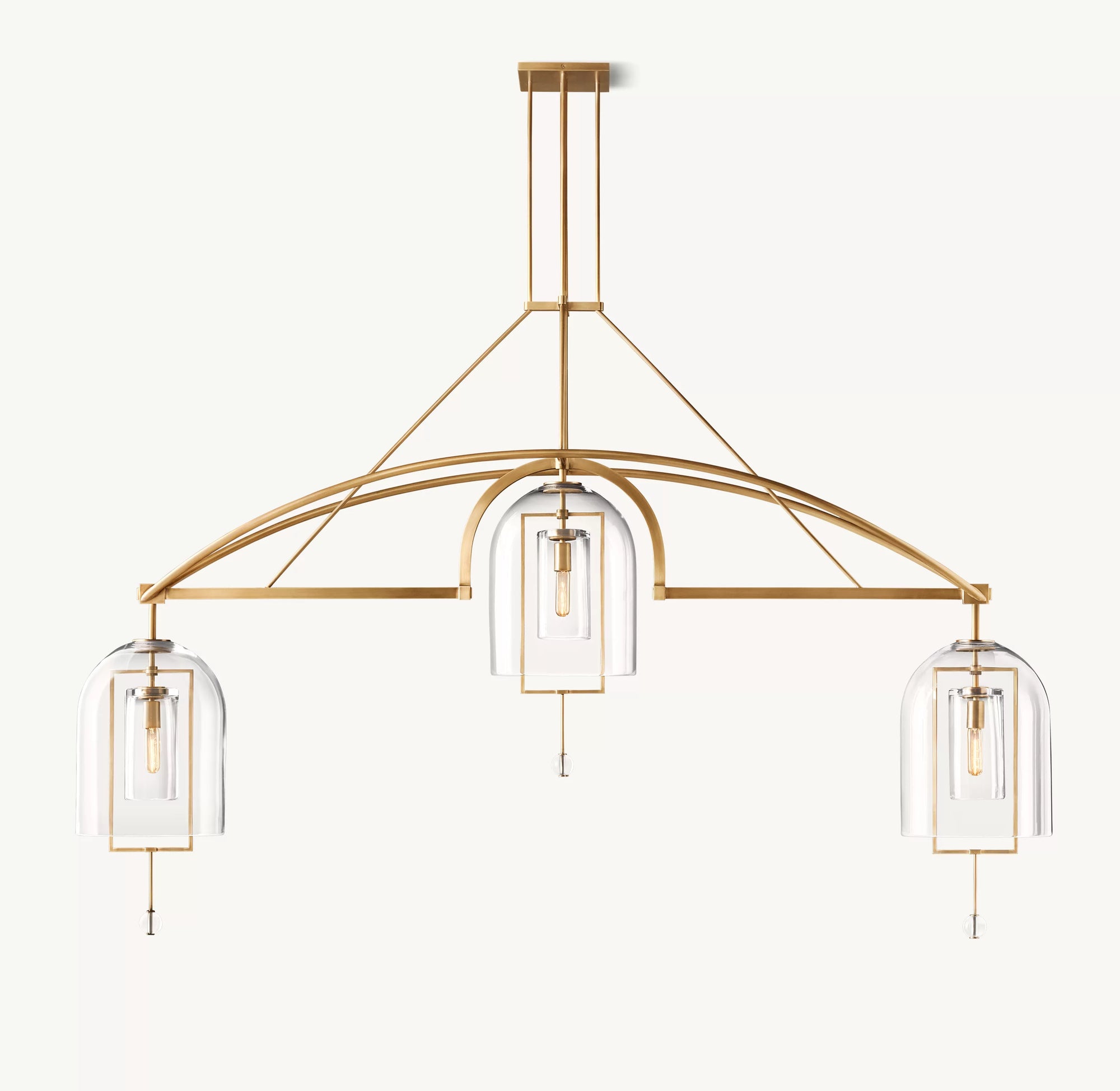 WOMO Bell Glass Linear Chandelier - Fulcrum
