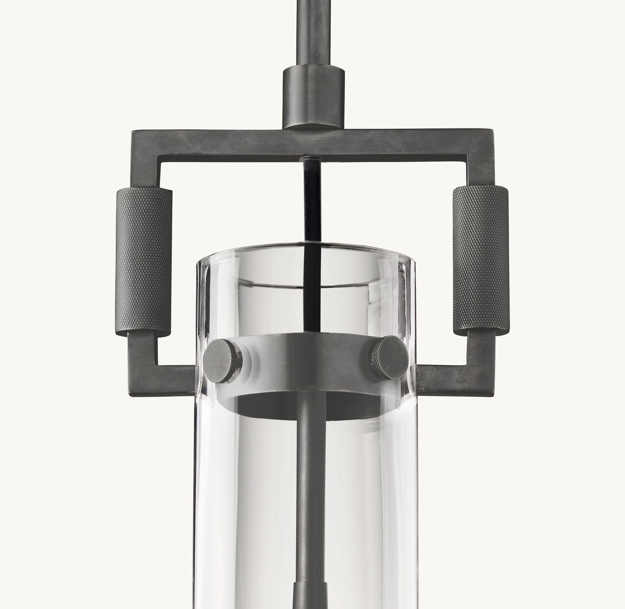 WOMO Clear Glass Cylinder Pendant Light - Machinist