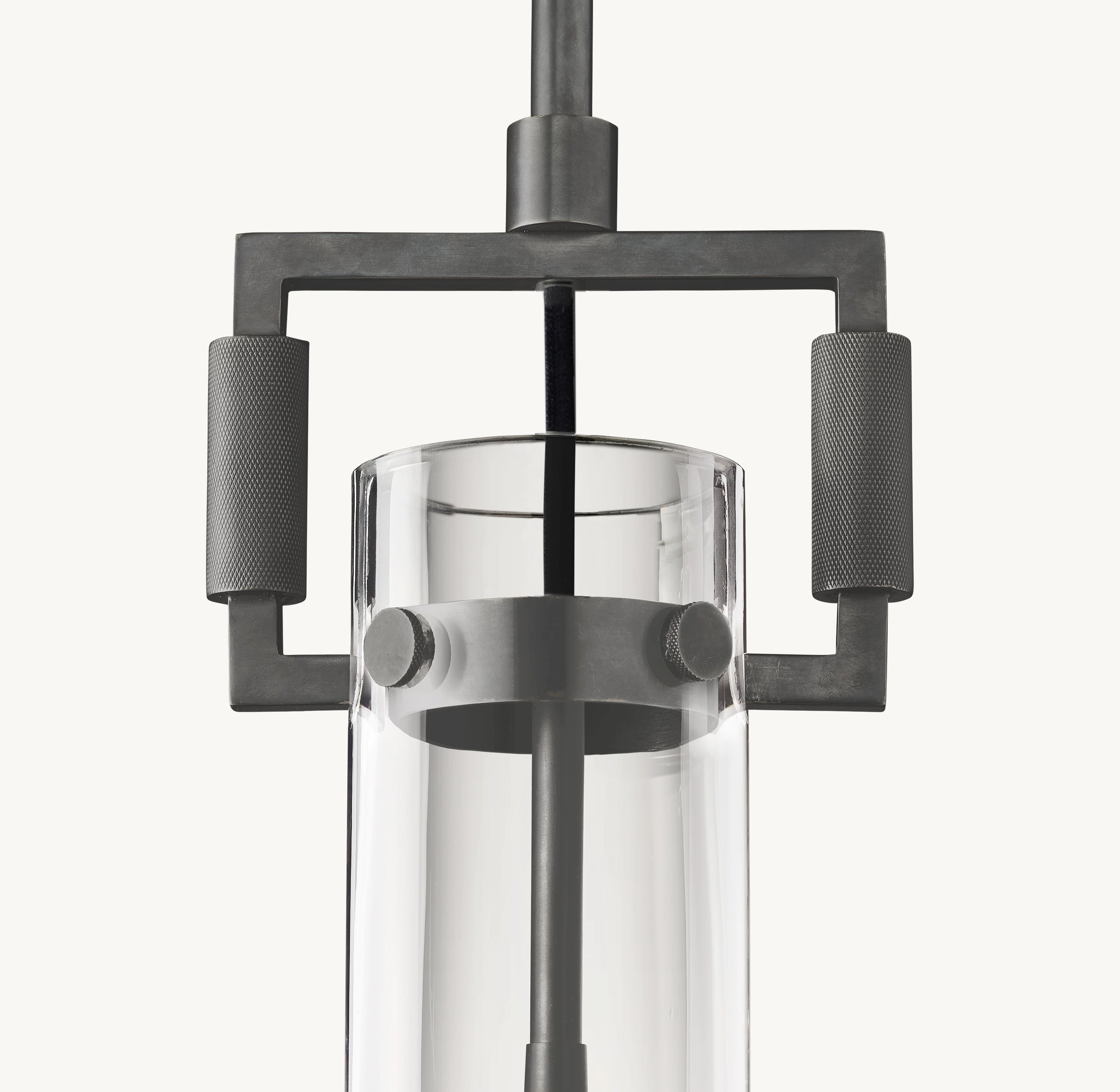 WOMO Clear Glass Cylinder Pendant Light - Machinist