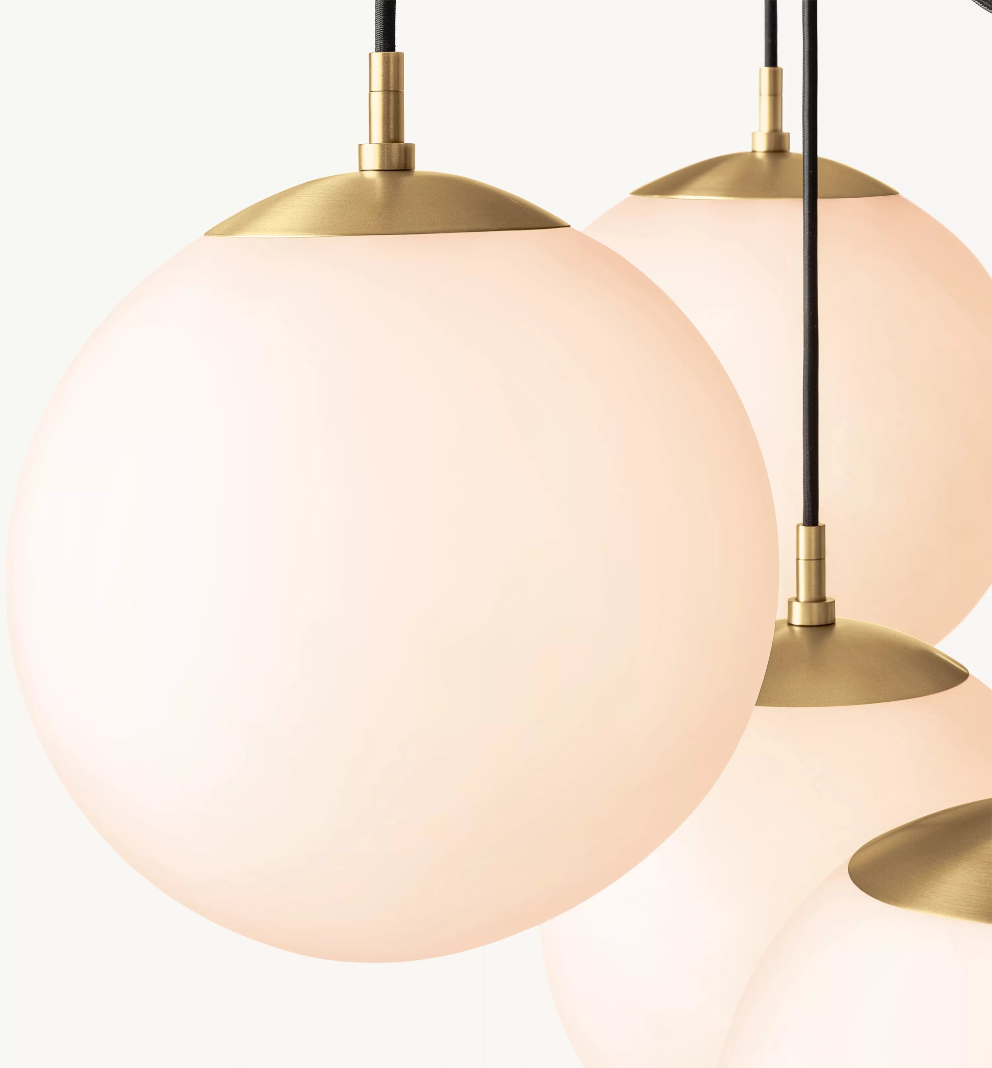 WOMO Alabaster Globe Spider Chandelier - Cirque