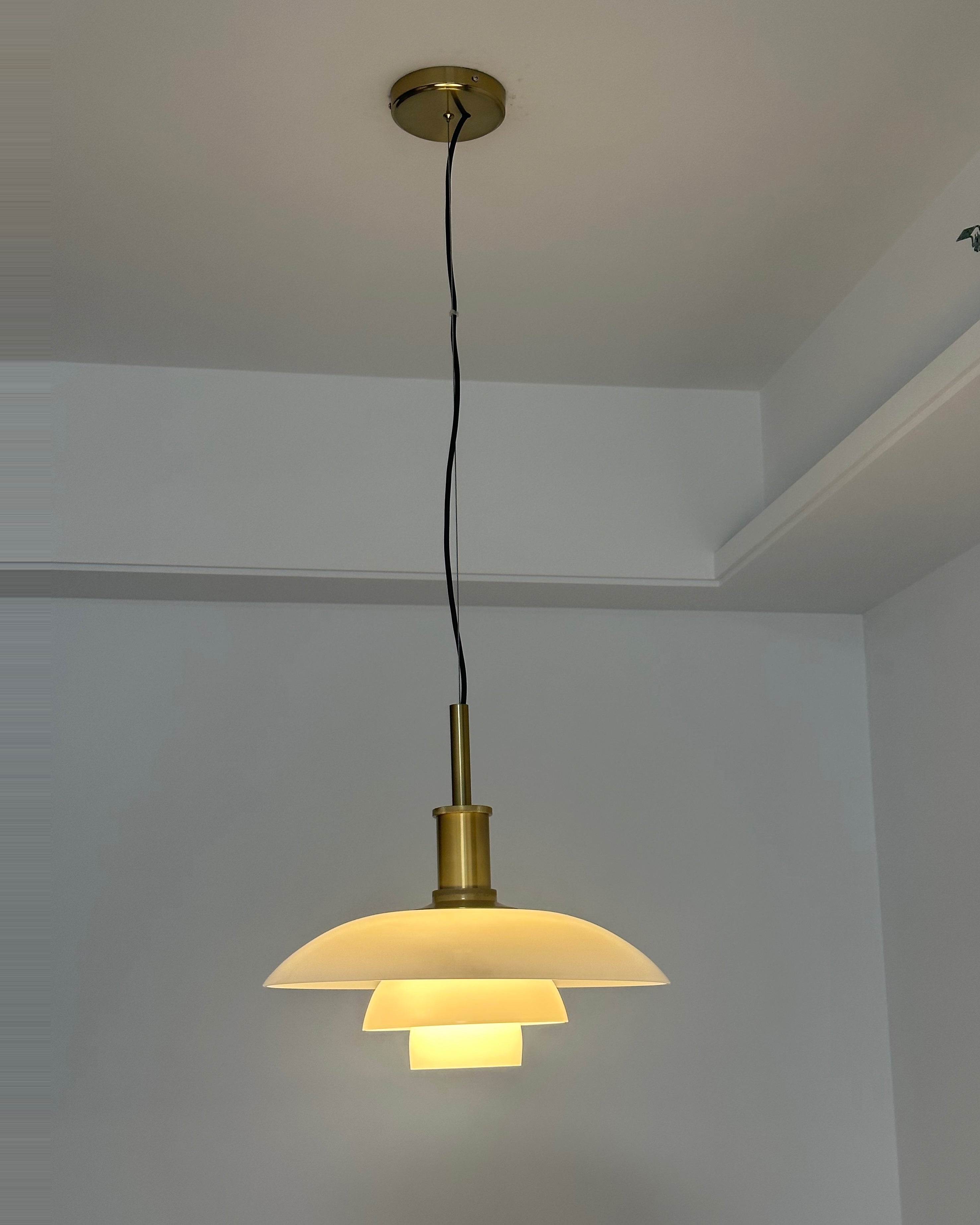 WOMO Danish Designer Milk Glass Pendant Lamp-WM2116