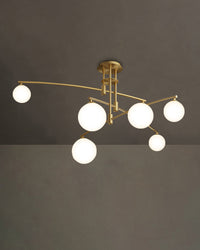 WOMO Branching Frosted Glass Bubble Chandelier-WM2295a
