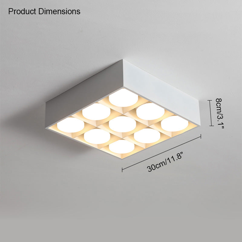 WOMO Square Flush Mount Ceiling Light-WM1023