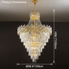 WOMO Massive Tiered Crystal Chandelier-WM2380 thumbnail