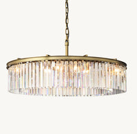 WOMO Crystal Prism Round Chandelier - Rhys