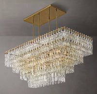 WOMO Chain Crystal Rectangular Chandelier - Marignan