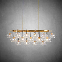 WOMO 72 inch Glass Bubble Oval Chandelier - Cabrette