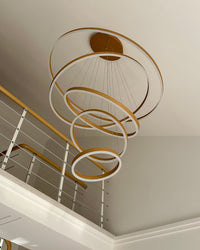 WOMO Tiered Ring LED Chandelier-WM2159